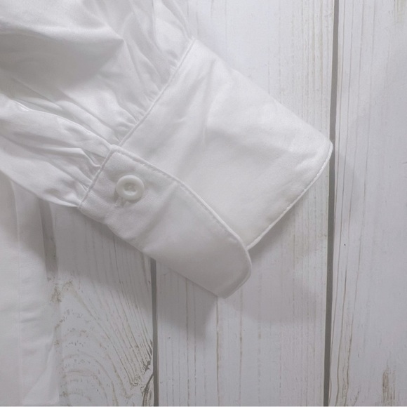 LPA | Academia Poet Peasant Prairie Shirt Dress Blouse Tunic White | XS - Picture 6 of 8